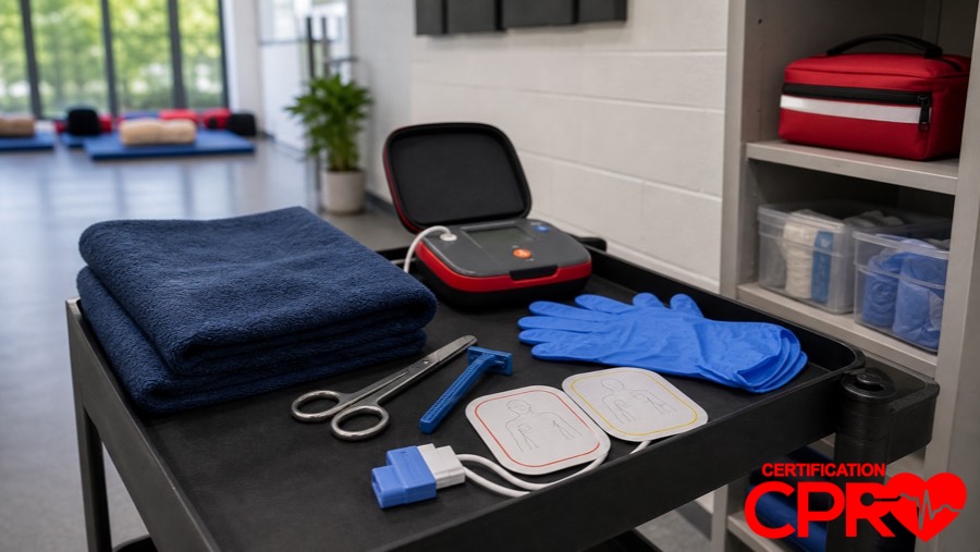 AED training supplies for special situations in CPR classes in Nashville.