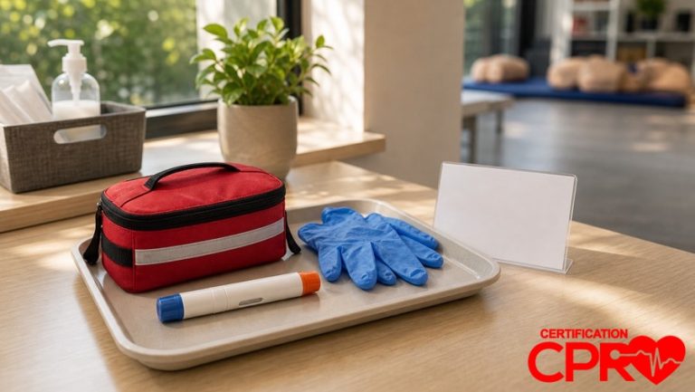 Anaphylaxis first aid training supplies for CPR and First Aid classes in Nashville.