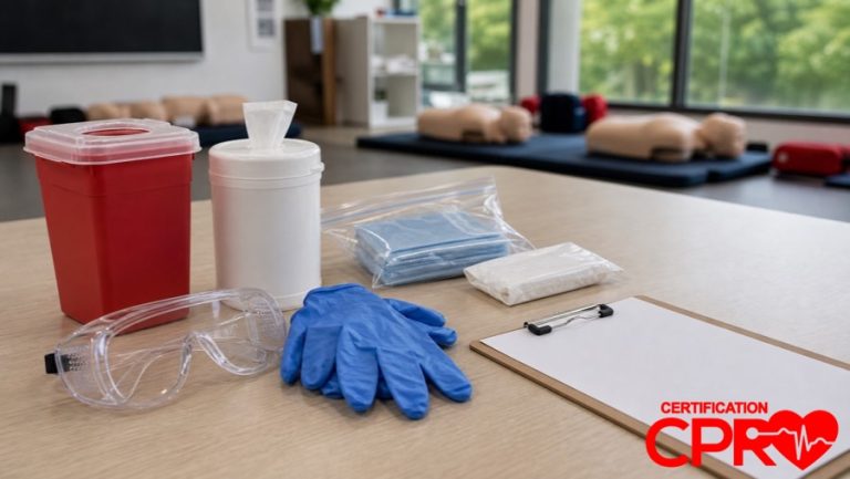 Bloodborne pathogens training supplies for CPR certification classes in Nashville.