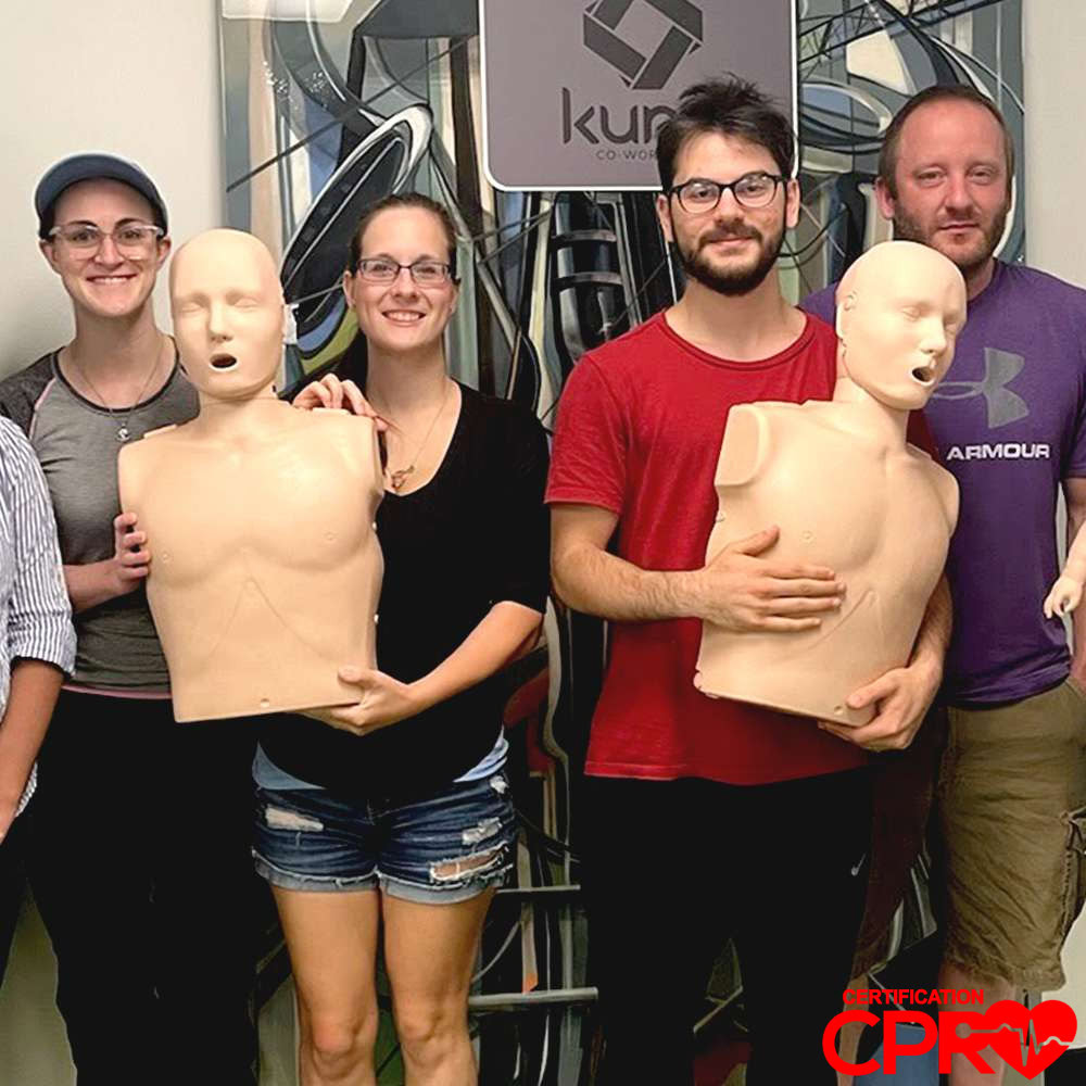 CPR certification training with mannequins in Nashville. Learn life-saving skills from certified instr.